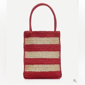 J.Crew NWOT straw shopper tote in stripe Top Rated AZ139